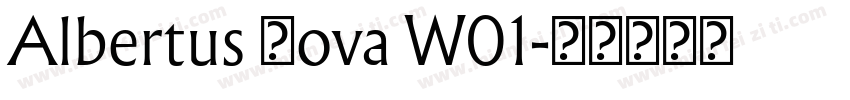 Albertus Nova W01字体转换